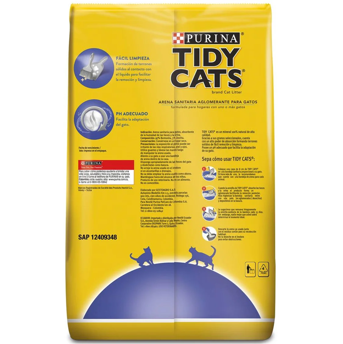 Purina - Aseo Arena Sanitaria Gatos Tidy Cats Scoopable